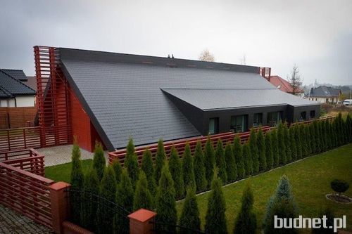 dach skośny w nowoczesnym stylu